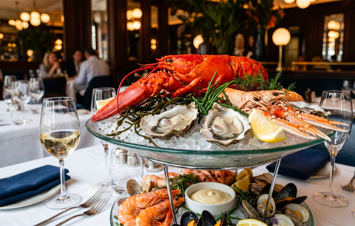 Plateau de fruits de mer au Caveau 30